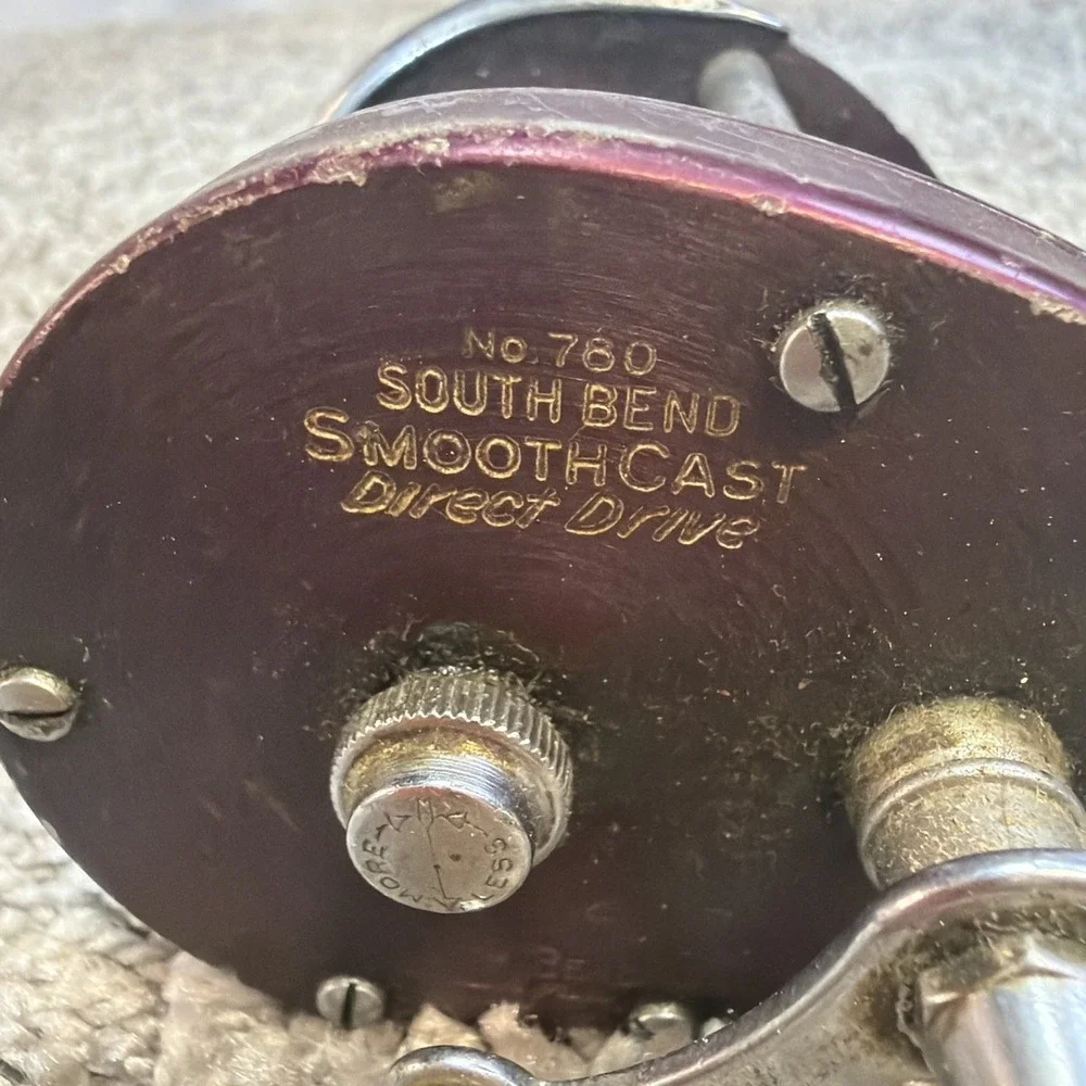 Vintage South Bend SmoothCast Direct Drive Reel No. 780 Made In The USA